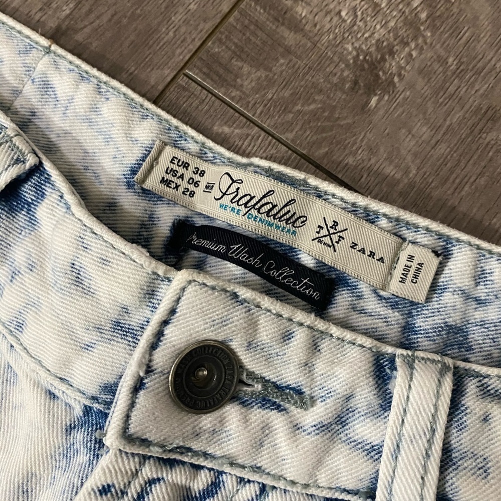 Zara Jean acid wash Premium wash collection shorts - Picture 3 of 6